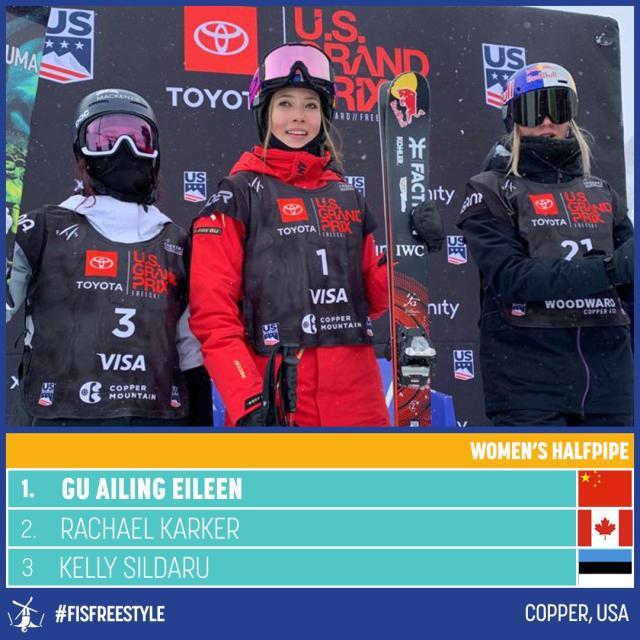 多多28-一周双冠!谷爱凌U型场地技巧世界杯美国站再摘金